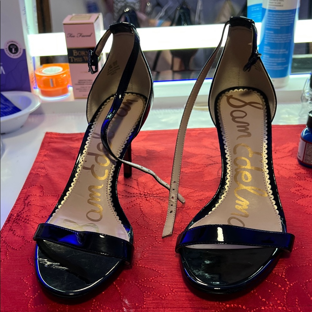 Sam Edelman Glossy Black Heels